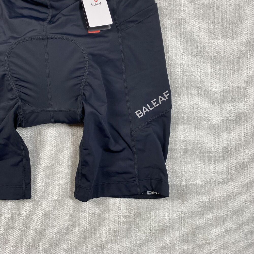 Baleaf Cycling Shorts Womens Large Black Padded Compression UPF 50+ Chamois Bike - Picture 3 of 12